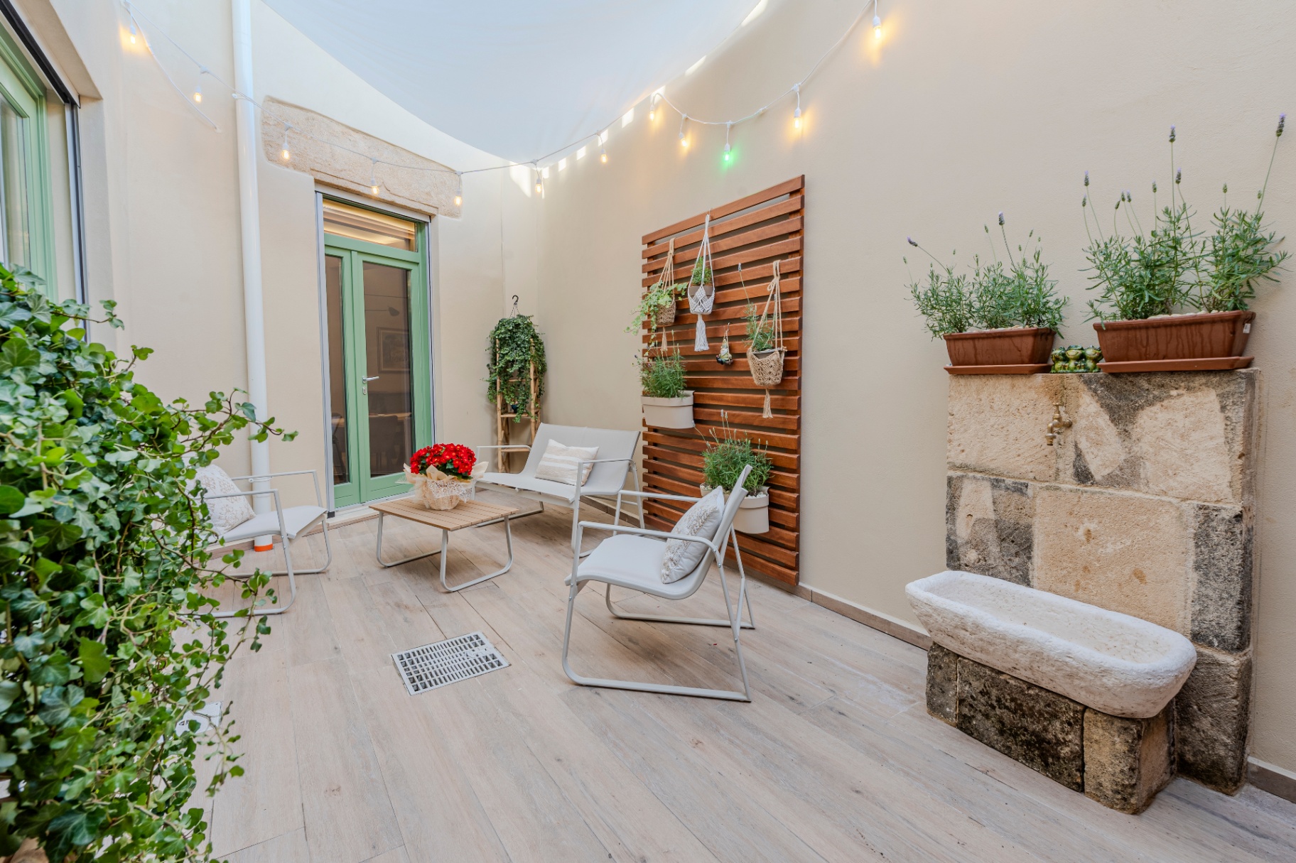 Cortile interno di Casa Bonesu